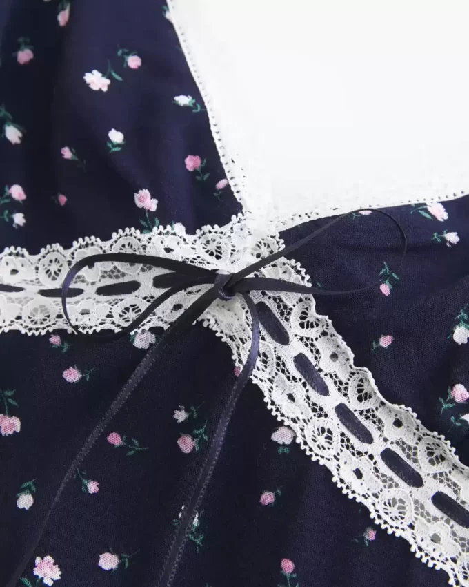 Lace Detail Slip Mini Dress