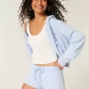 Lace Graphic Mini Fleece Shorts