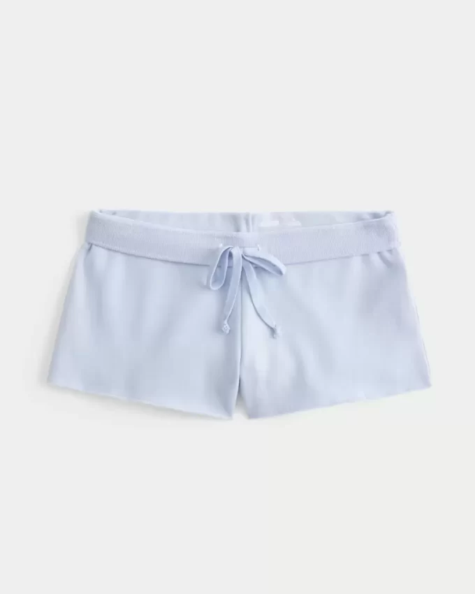 Lace Graphic Mini Fleece Shorts