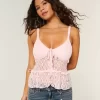 Lace Ruffle Top
