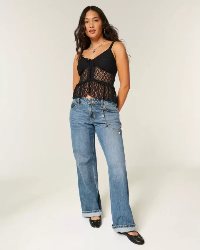 Lace Ruffle Top