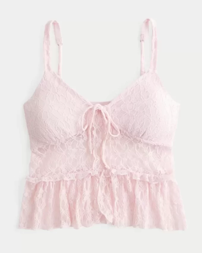 Lace Ruffle Top