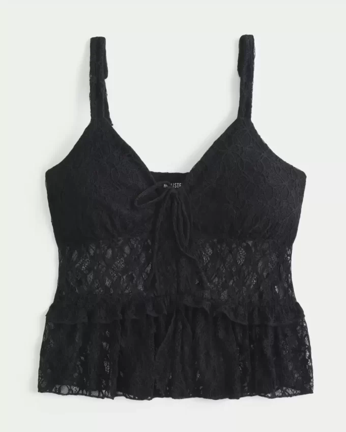 Lace Ruffle Top