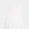 Lace Trim Mini Dress