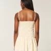 Lace Trim Mini Dress