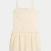 Lace Trim Mini Dress