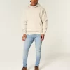 Light Wash Athletic Skinny Jeans