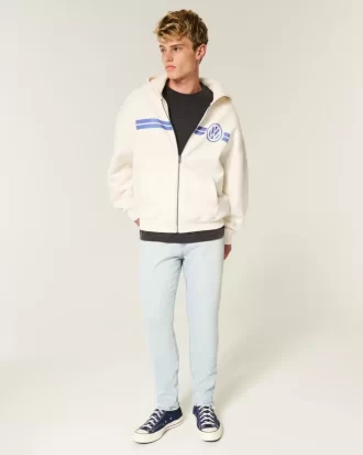 Light Wash Athletic Skinny Jeans