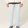 Light Wash Athletic Skinny Jeans