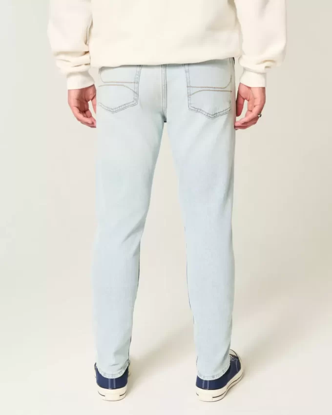 Light Wash Athletic Skinny Jeans