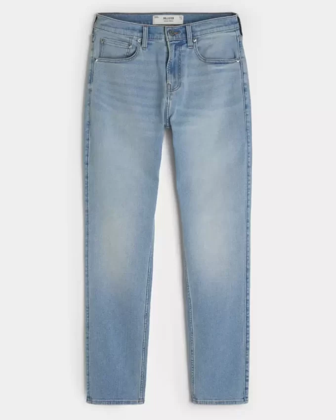 Light Wash Athletic Skinny Jeans