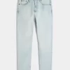 Light Wash Athletic Skinny Jeans