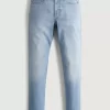 Light Wash Athletic Skinny Jeans