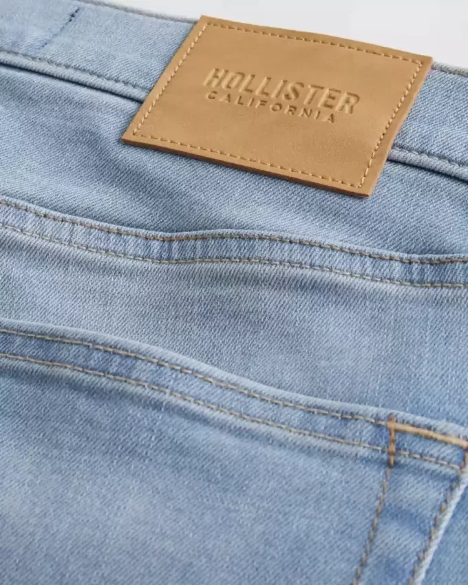 Light Wash Athletic Skinny Jeans