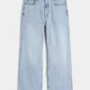 Light Wash Baggy Bootcut Jeans