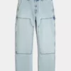 Light Wash Baggy Carpenter Jeans