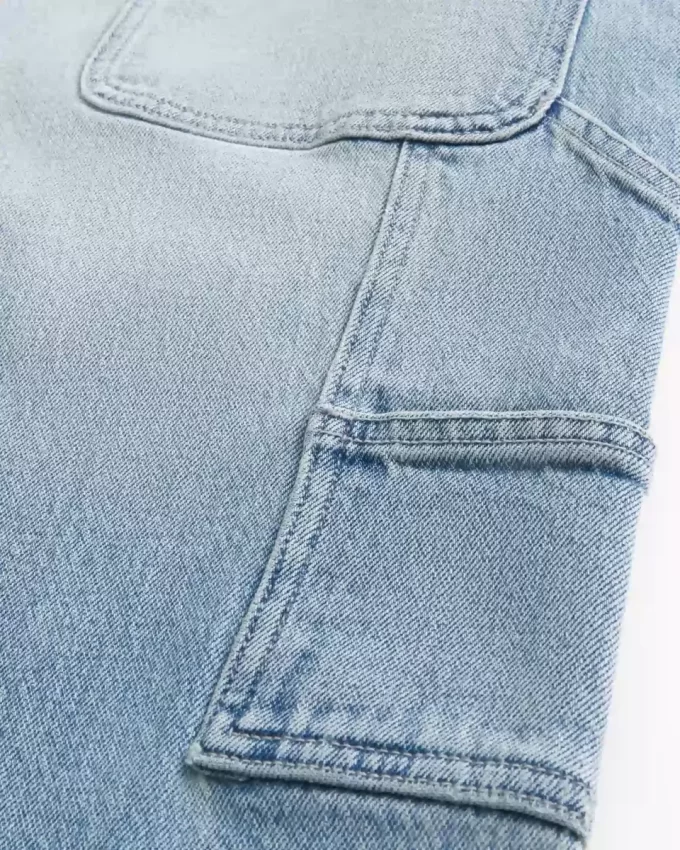 Light Wash Baggy Painter Jeans