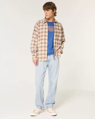 Light Wash Loose Jeans
