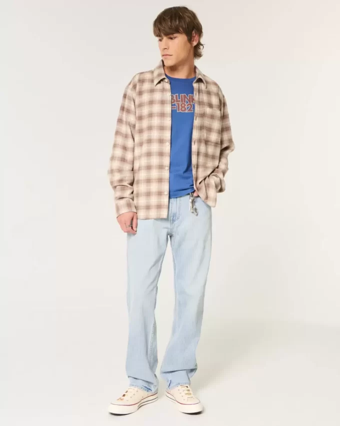 Light Wash Loose Jeans