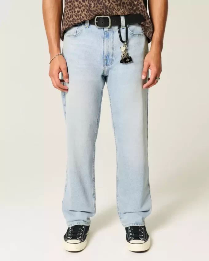Light Wash Loose Jeans