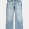Light Wash Relaxed Bootcut Jeans
