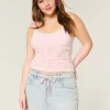Light Wash Shoelace Denim Mini Skort