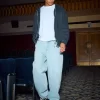 Light Wash Skater Baggy Jeans