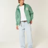 Light Wash Skater Baggy Jeans