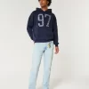 Light Wash Straight Jeans