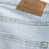 Light Wash Straight Jeans
