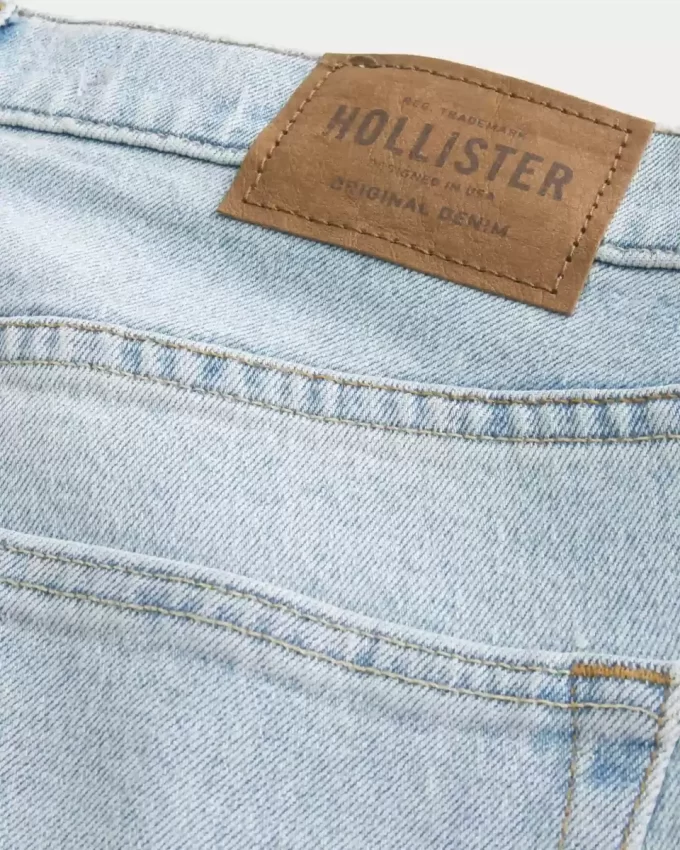 Light Wash Straight Jeans