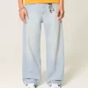 Light Wash Super Baggy Jeans