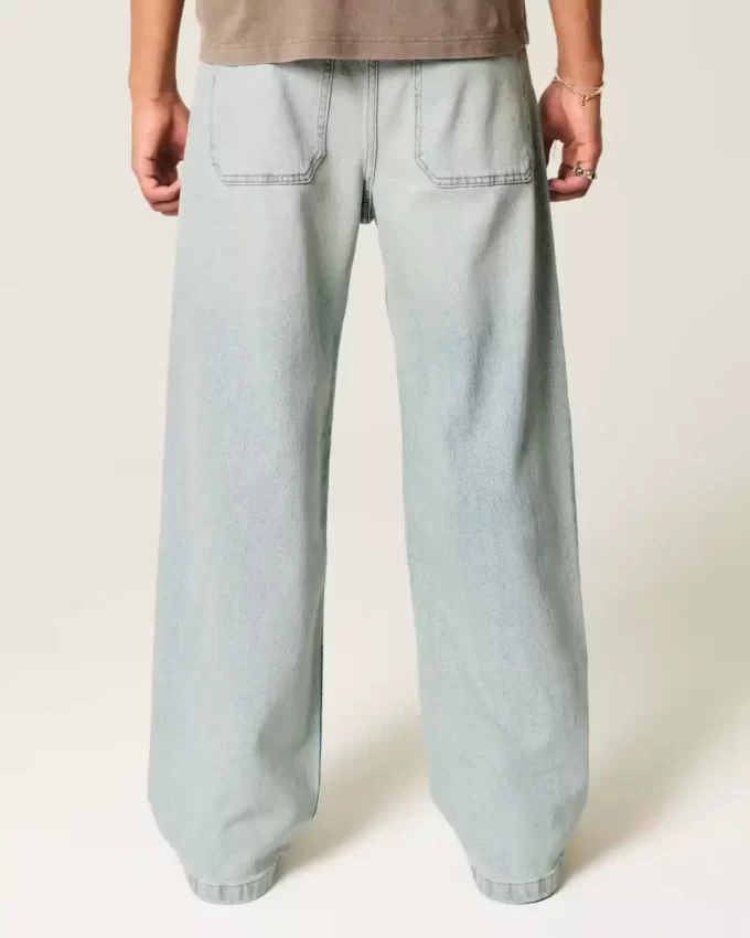 Light Wash Super Baggy Jeans