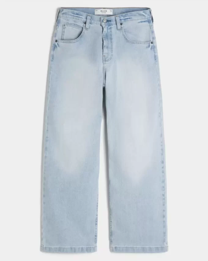 Light Wash Super Baggy Jeans