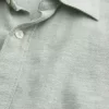 Linen-Blend Button-Through Shirt