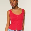 Linen Blend Button-Through Top Linen Blend Button-Through Top