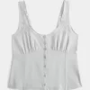 Linen Blend Button-Through Top Linen Blend Button-Through Top