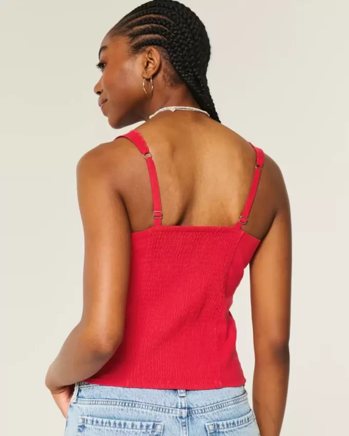 Linen Blend Button-Through Top Linen Blend Button-Through Top