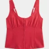 Linen Blend Button-Through Top Linen Blend Button-Through Top