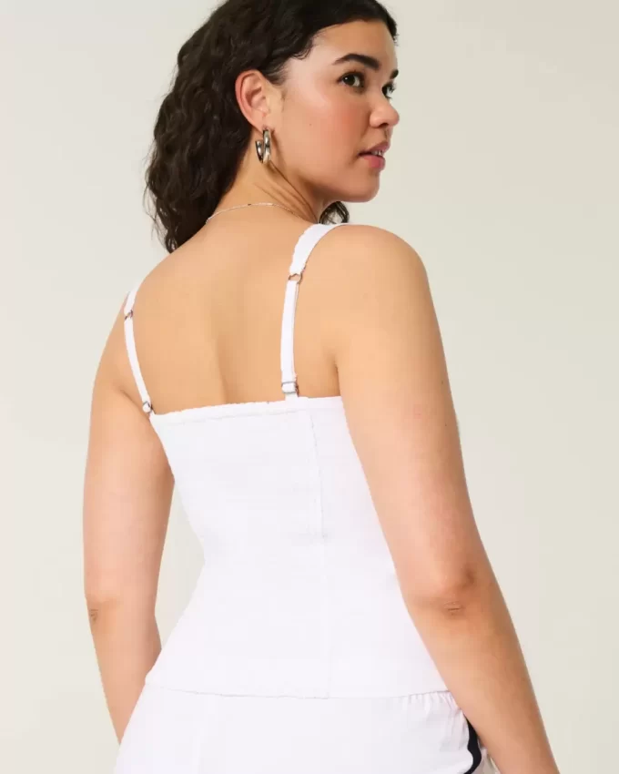 Linen Blend Button-Through Top Linen Blend Button-Through Top