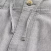 Linen-Blend Flex-Waist Baggy Pants
