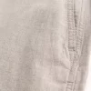 Linen-Blend Flex Waist Baggy Pants