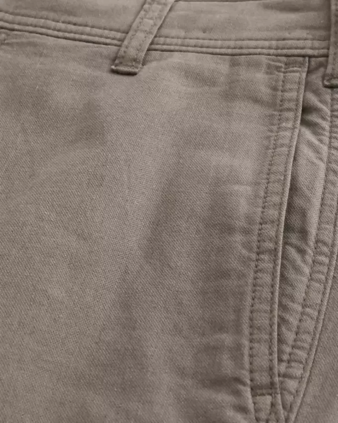 Linen-Blend Flex Waist Baggy Pants