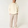 Linen-Blend Loose Pull-On Pants