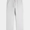 Linen-Blend Loose Pull-On Pants