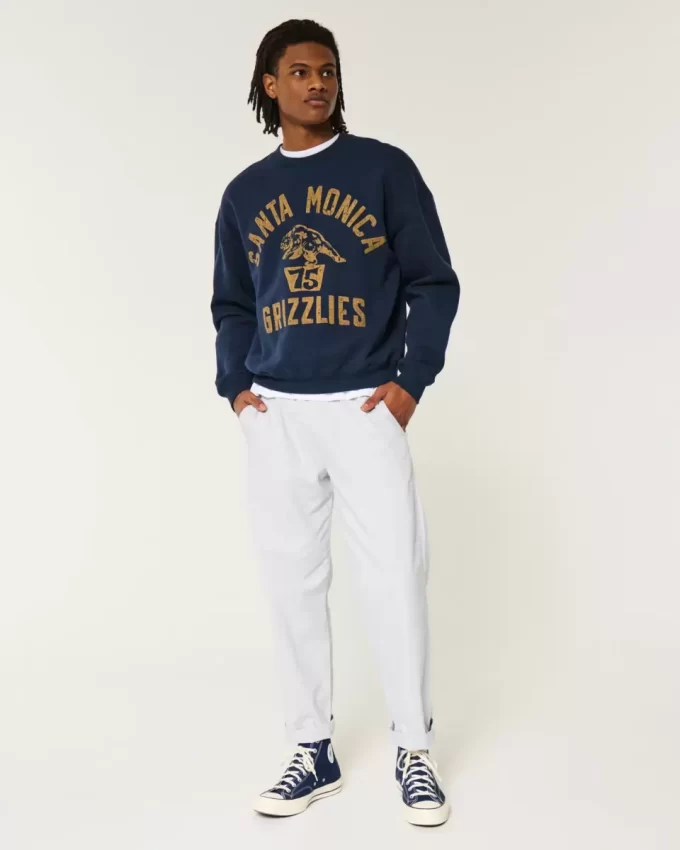 Linen-Blend Loose Pull-On Pants