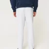 Linen-Blend Loose Pull-On Pants