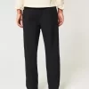 Linen-Blend Loose Pull-On Pants