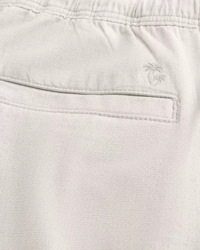 Linen-Blend Loose Pull-On Pants