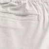 Linen-Blend Loose Pull-On Pants